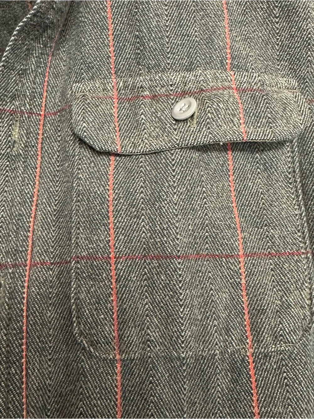 Mountain hardwear men’s thick flannel shirt size medium herringbone